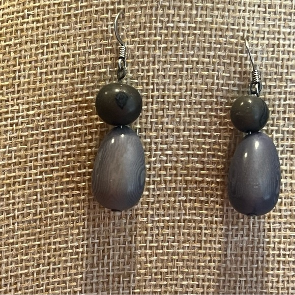 Jewelry - Fun Gray Tones Dangle Earrings for Pierced Ears